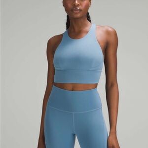 Lululemon Womens Wunder Train Longline Bra Med Support
C/D Cup
Utility Blue EUC